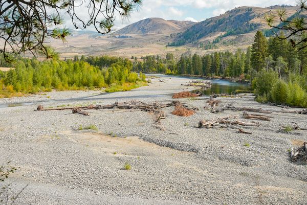 low water in Methow River