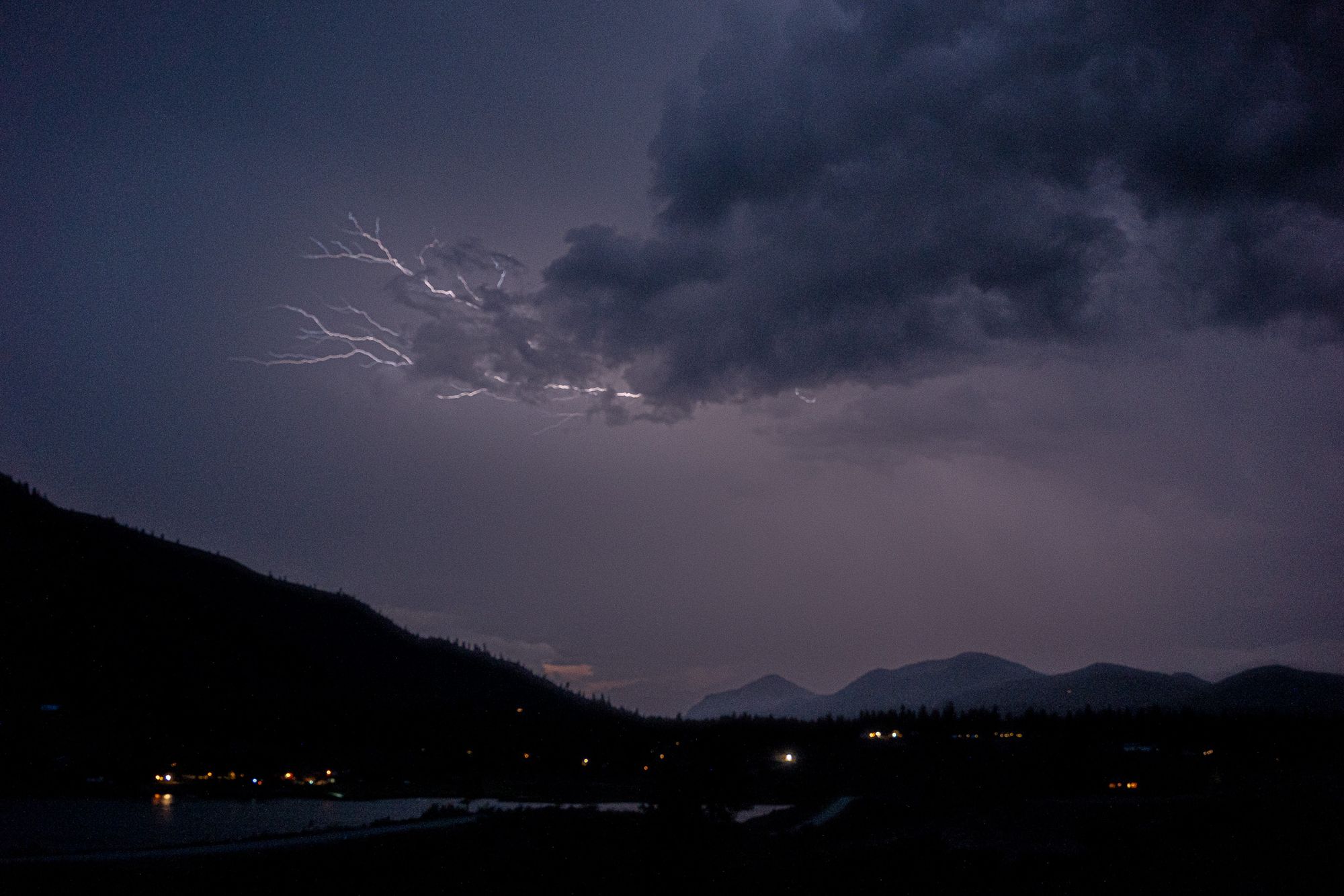 spring thunderstorm in the Methow Valley