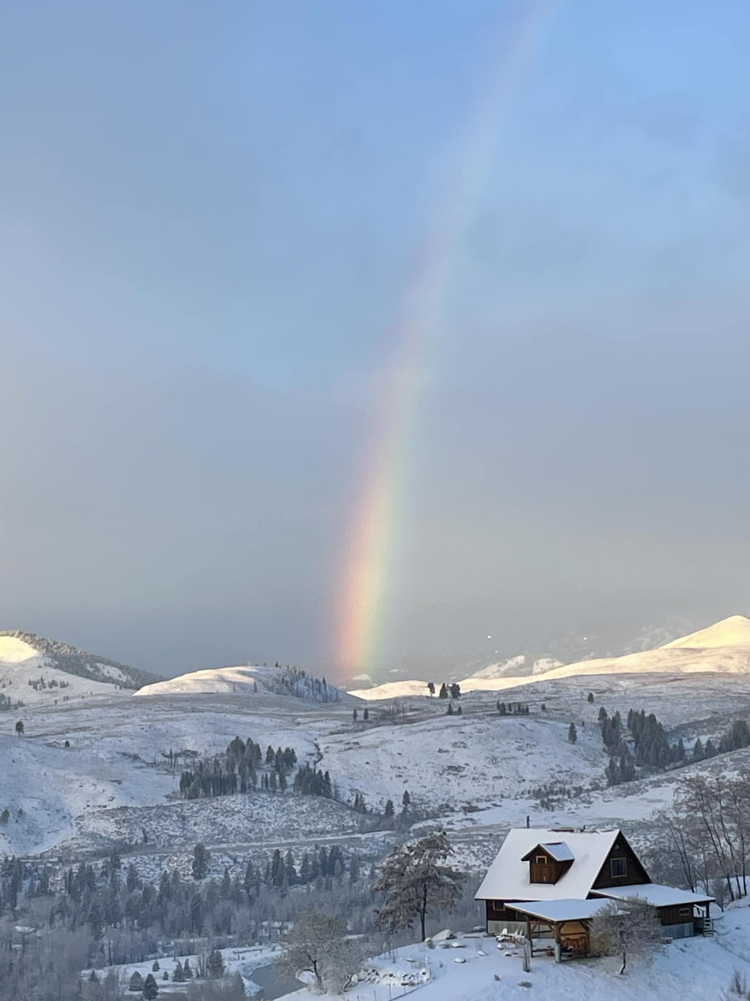 rainbow over Methow Valley