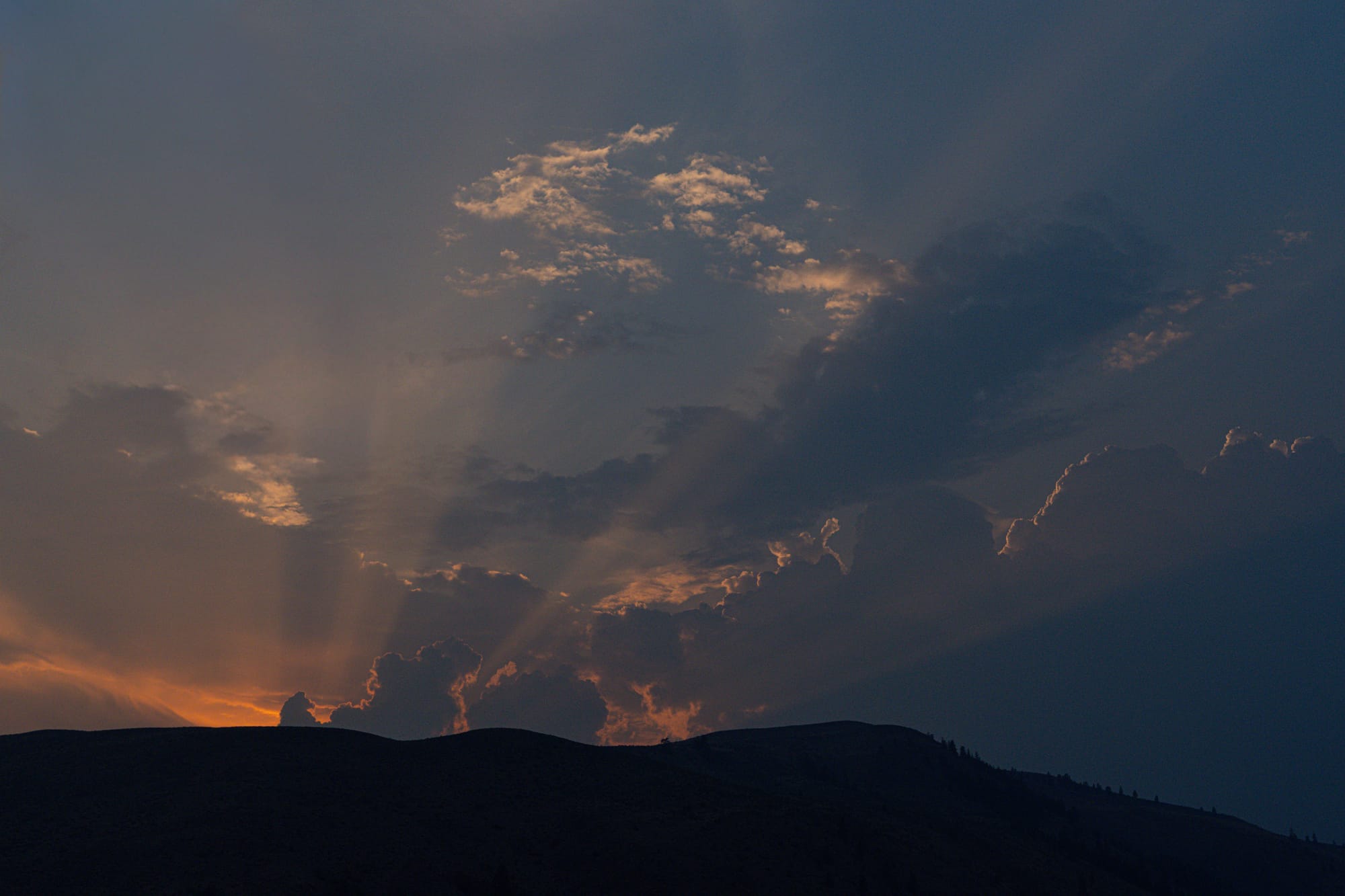 smoky sunset