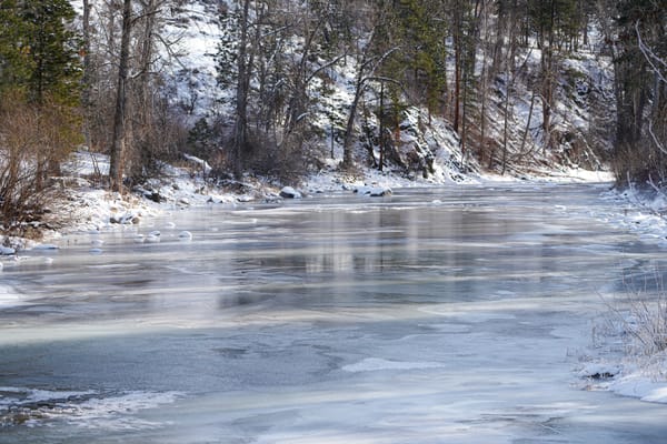 frozen Methow River